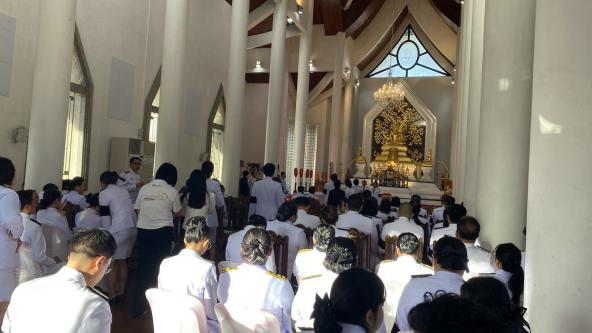 สทช.1 เข้าร่วมพิธีเจริญพระพุทธมนต์ เจริญจิตภาวนาถวายพระพรชัยมงคลแด่สมเด็จพระเจ้าลูกเธอ เจ้าฟ้าสิริวัณณวรี นารีรัตนราชกัญญา