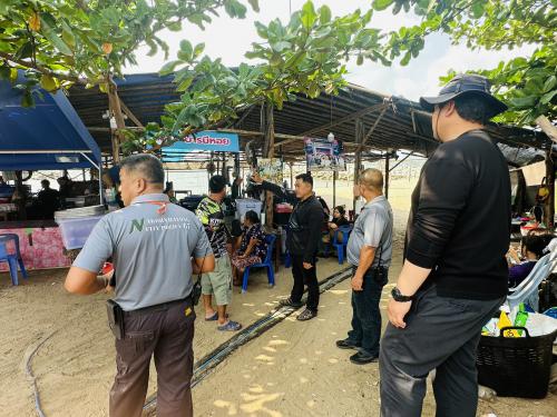 สอช. สทช.1 ตรวจสอบข้อเท็จจริงกรณีได้รับเรื่องร้องเรียน เกี่ยวกับการก่อสร้างสิ่งปลูกสร้างลักษณะถาวร รุกล้ำพื้นที่ชายหาดแหลมเจริญ จ.ระยอง
