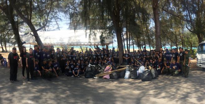 สอท. สบทช.1 จัดกิจกรรมบริหารจัดการขยะทะเล เก็บขยะทะเลที่ตกค้างในระบบนิเวศที่สำคัญแบบมีส่วนร่วม