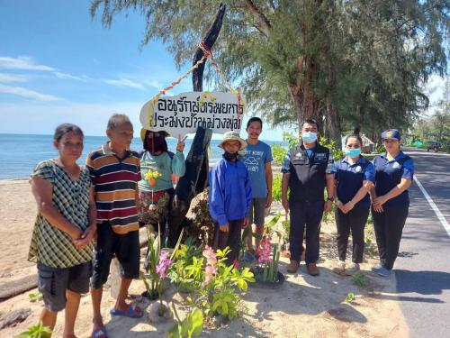 สสค. ลงพื้นที่จังหวัดสงขลา เพื่อปฏิบัติงานและดำเนินกิจกรรมกับชุมชนชายฝั่ง บริเวณกลุ่มอนุรักษ์ทรัพยากรประมงบ้านม่วงพุ่ม