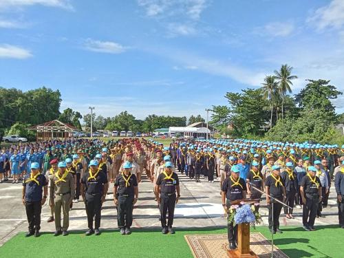 ศบปล.นศ. เข้าร่วมกิจกรรม โครงการลูกเสือ เนตรนารี ยุวกาชาดบำเพ็ญประโยชน์ “รวมใจภักดี ถวายความอาลัยสมเด็จพระพันปีหลวง”