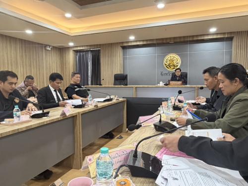 ผอ.สอป. ร่วมประชุมคณะกรรมการป้องกันและปราบปรามการตัดไม้ทำลายป่าระดับจังหวัด (คปป.จังหวัด) จ.พัทลุง ครั้งที่ ๑/๒๕๖๙