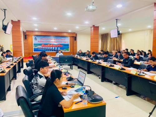 ผอ.ศบปล.นศ. เข้าร่วมประชุมคณะอนุกรรมการประสานการดำเนินงานโครงการพัฒนาพื้นที่ลุ่มน้ำปากพนังอันเนื่องมาจากพระราชดำริ ครั้งที่ ๑/๒๕๖๙