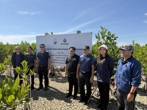 สทช.๕ ร่วมกับหน่วยงานที่เกี่ยวข้อง ลงพื้นที่ติดตามแปลงปลูกป่าชายเลนโครงการปลูกป่าชายเลน เพื่อประโยชน์จากคาร์บอนเครดิต ท้องที่ หมู่ที่ ๖ ต.ท่าซัก อ.เมือง จ.นครศรีธรรมราช
