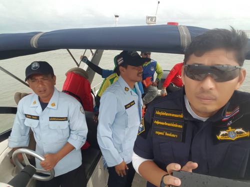 ส่วนคุ้มครองและรักษาผลประโยชน์ทางทะเล สทช. โดย นายกฤษณ์ จิตต์เลขา นักวิชาการประมง ร่วมกับ สอท. สบทช.7