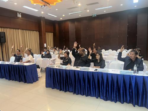 ประชุมรับฟังความคิดเห็นผู้มีส่วนได้ส่วนเสียการติดตั้งทุ่นเพื่อการอนุรักษ์ทรัพยากรทางทะเล ครั้งที่ 2 พื้นที่อ่าวท่าเลน ตำบลเขาทอง อำเภอเมือง จังหวัดกระบี่